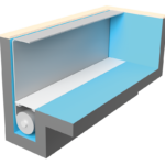 BAC pool systems Einbausituation Schachtabdeckung / Stehstufe